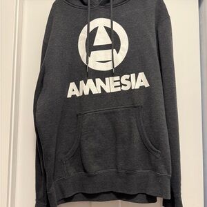 Amnesia Black Hoodie Sweater for Men